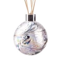 Amelia Art Glass White Grey & Frosted Reed Diffuser Gift Set  Extra Image 1 Preview